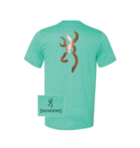 Browning T-Shirt Rose Gold Foil  Buckmark Pour Femme