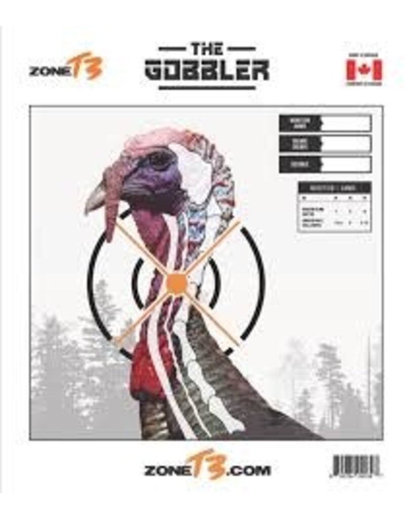 Zone T3 Cible En Papier "The Gobbler"