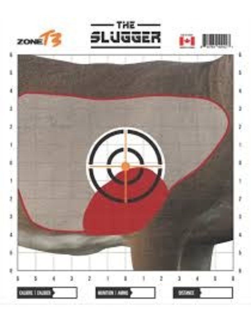 Zone T3 Cible En Papier "The Slugger"