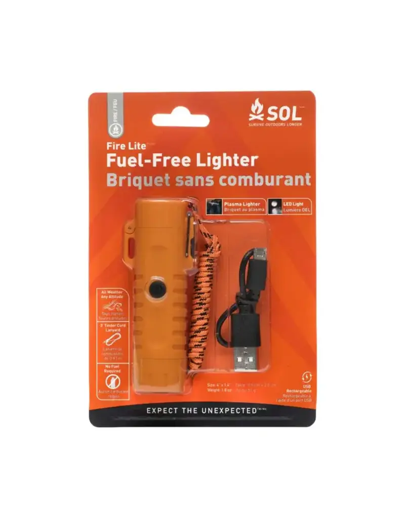 Sol Survive Outdoors Longer Briquet à Plasma Sans Combustible