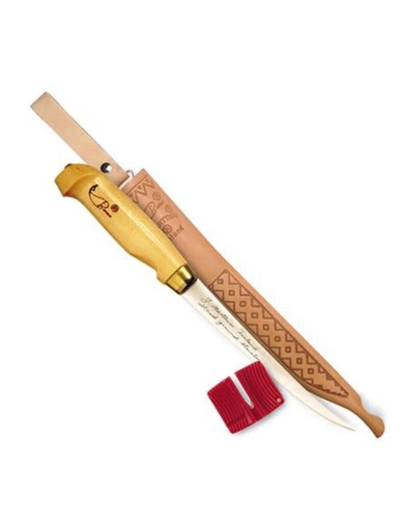 Rapala Couteau à Filet 7''1/2  Avec Manche en Bouleau avec Affûteur.