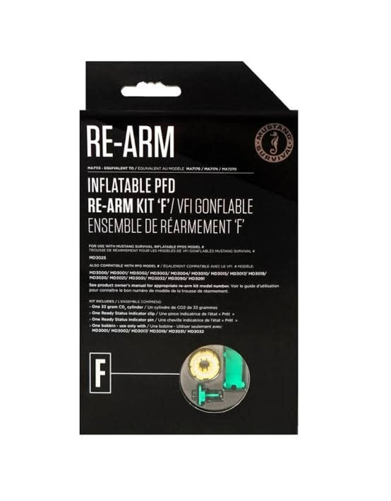 Mustang Survival Re-Arm Kit F - 33g Auto/Manual (No Bayonet)