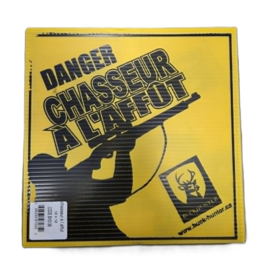 Buck Hunter Affiche/Pancarte Coroplaste Danger Chasseur À L'Affut
