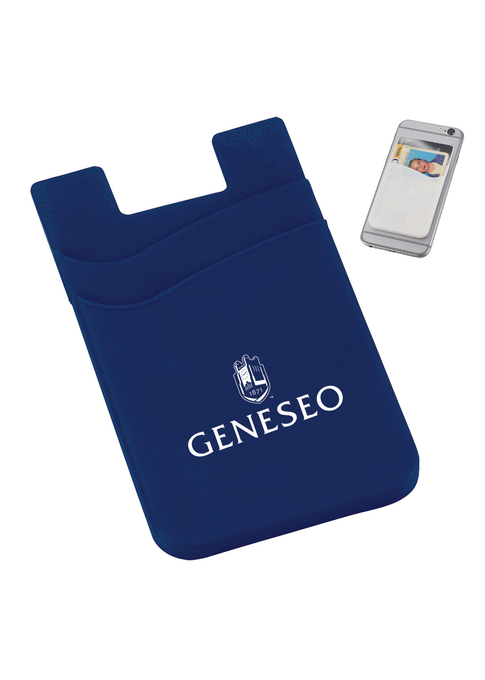 College Logo Cell Phone Card Holder