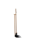 Beechwood Broom & Standing Metal Dustpan