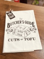 Tea Towel / The Butcher's Guide Cuts of Tofu
