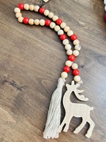 Wood Beads - Reindeer