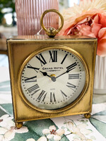 Antique Gold Clock 8.5"