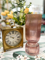 Pink Lustre Glass Vase