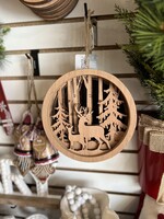 RAZ Deer in the Woods Ornament