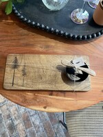 Tableau Woodland Board, Bowl and Spreader set