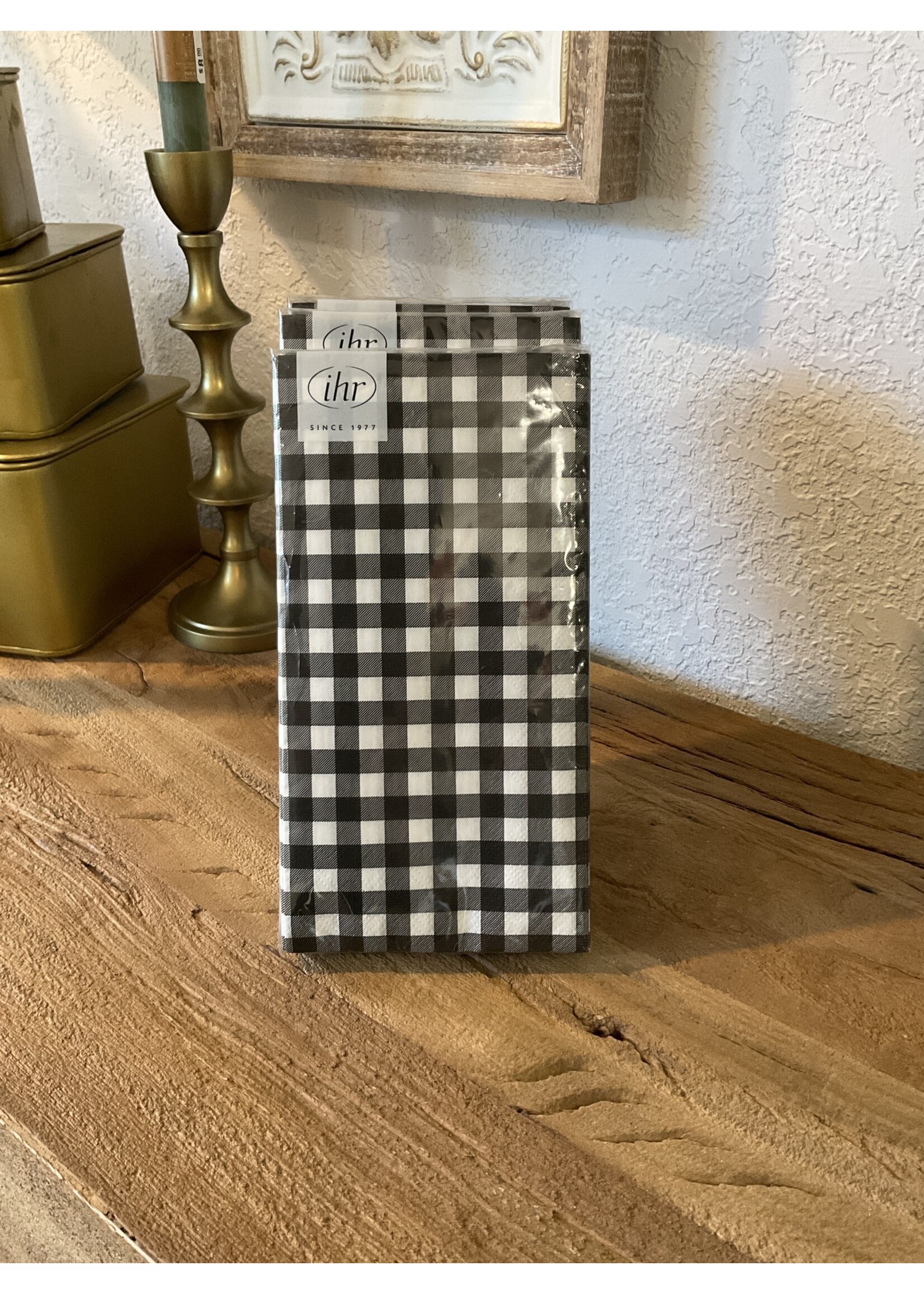 Guest Towel - Buffalo Check Blk