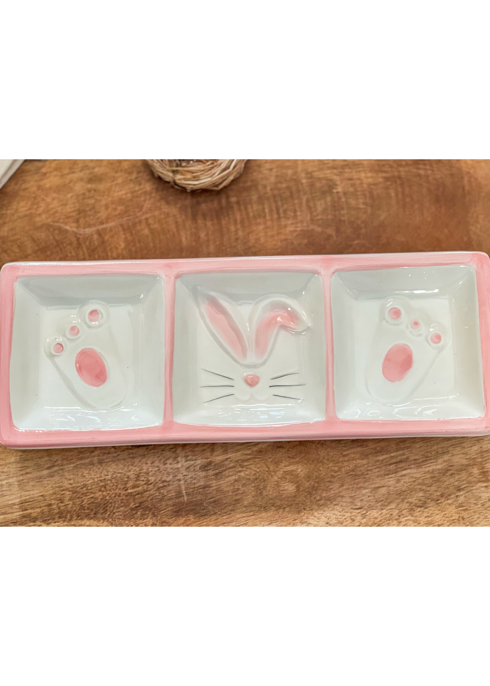 Silly Bunny Tri-Part Plate