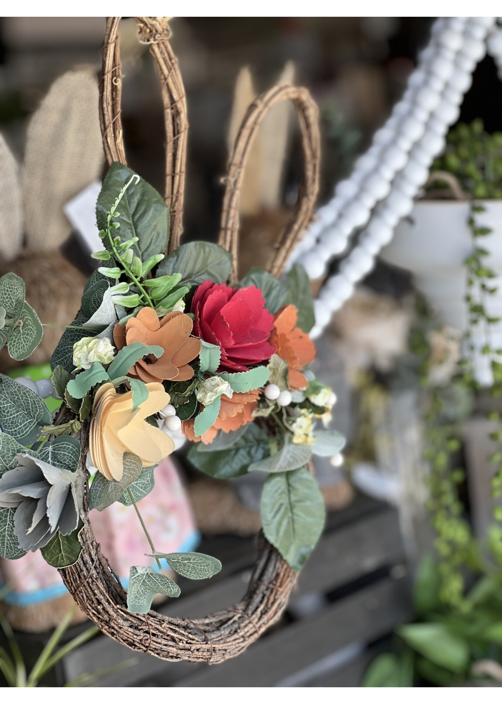 Rachel Rabbit Grapevine Wreath