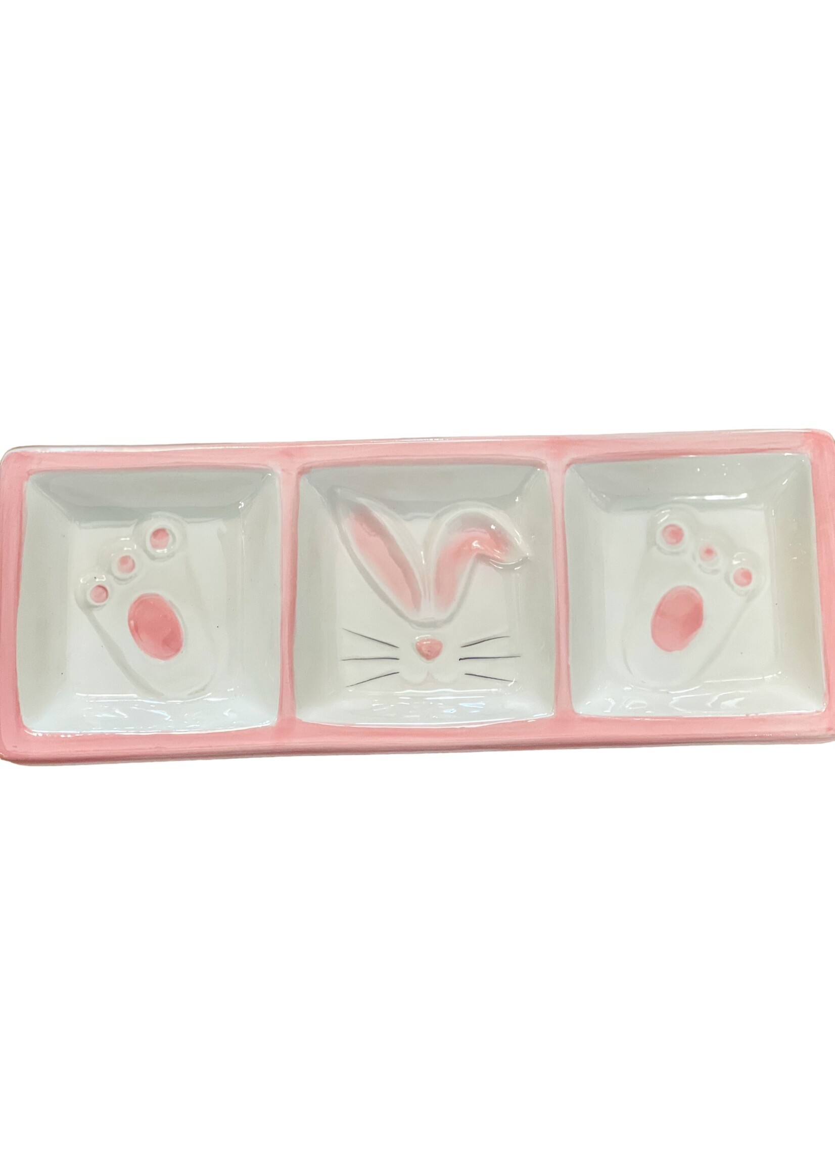 Silly Bunny Tri-Part Plate