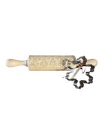 TAG Embossed Rolling Pin/Cookie Cutter