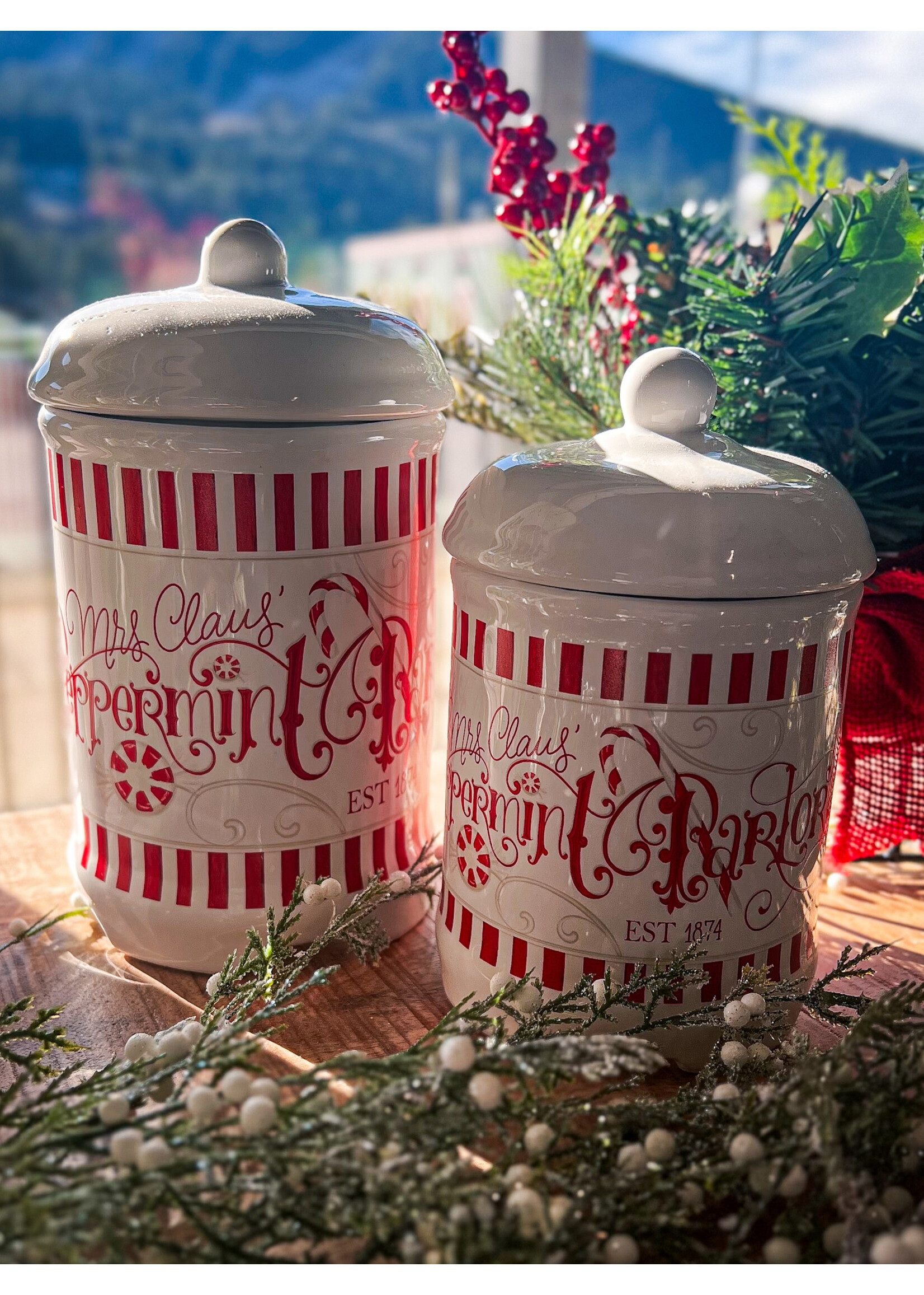RAZ Peppermint Parlor Containers