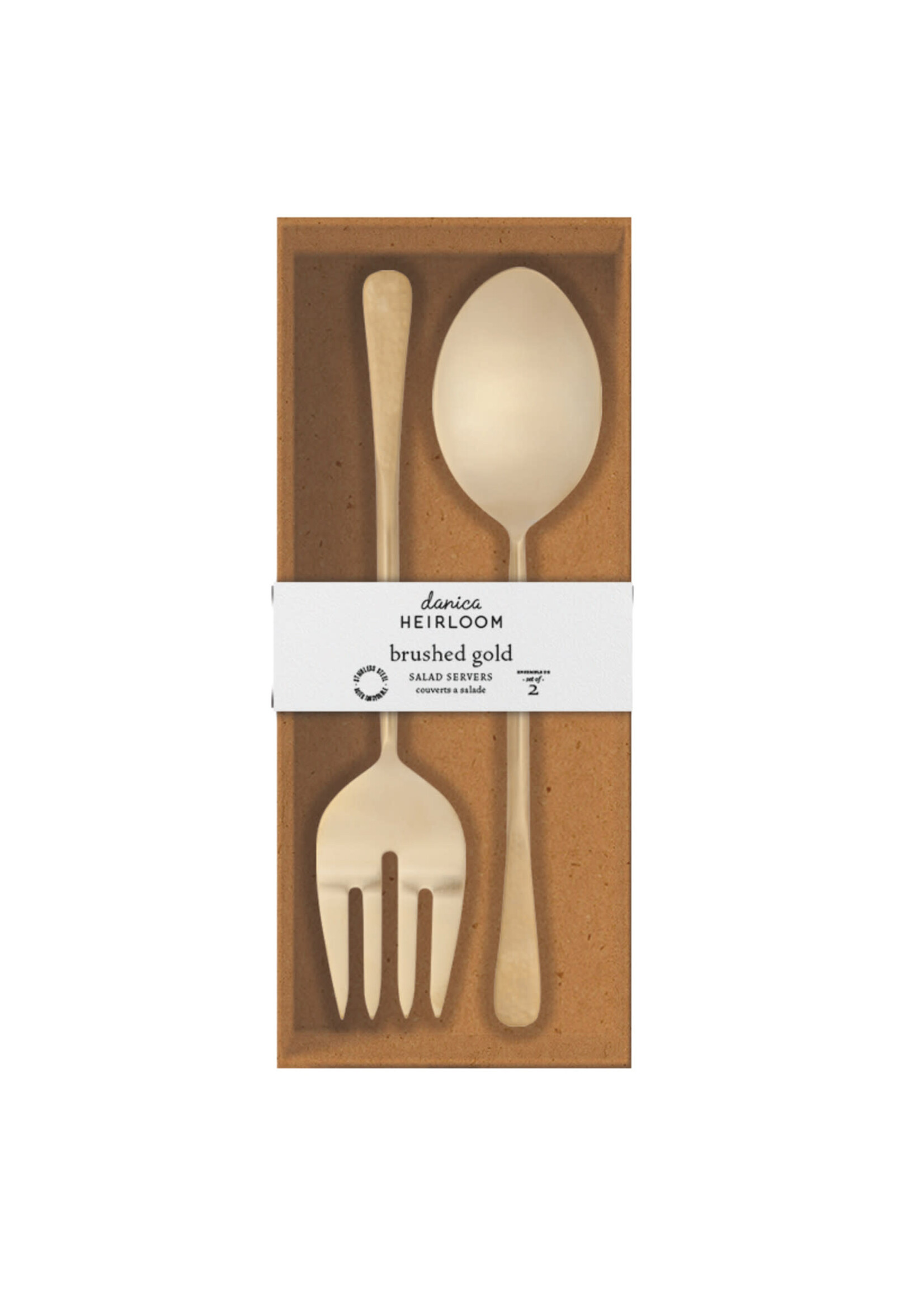 Danica SS Salad Server Set - Gold
