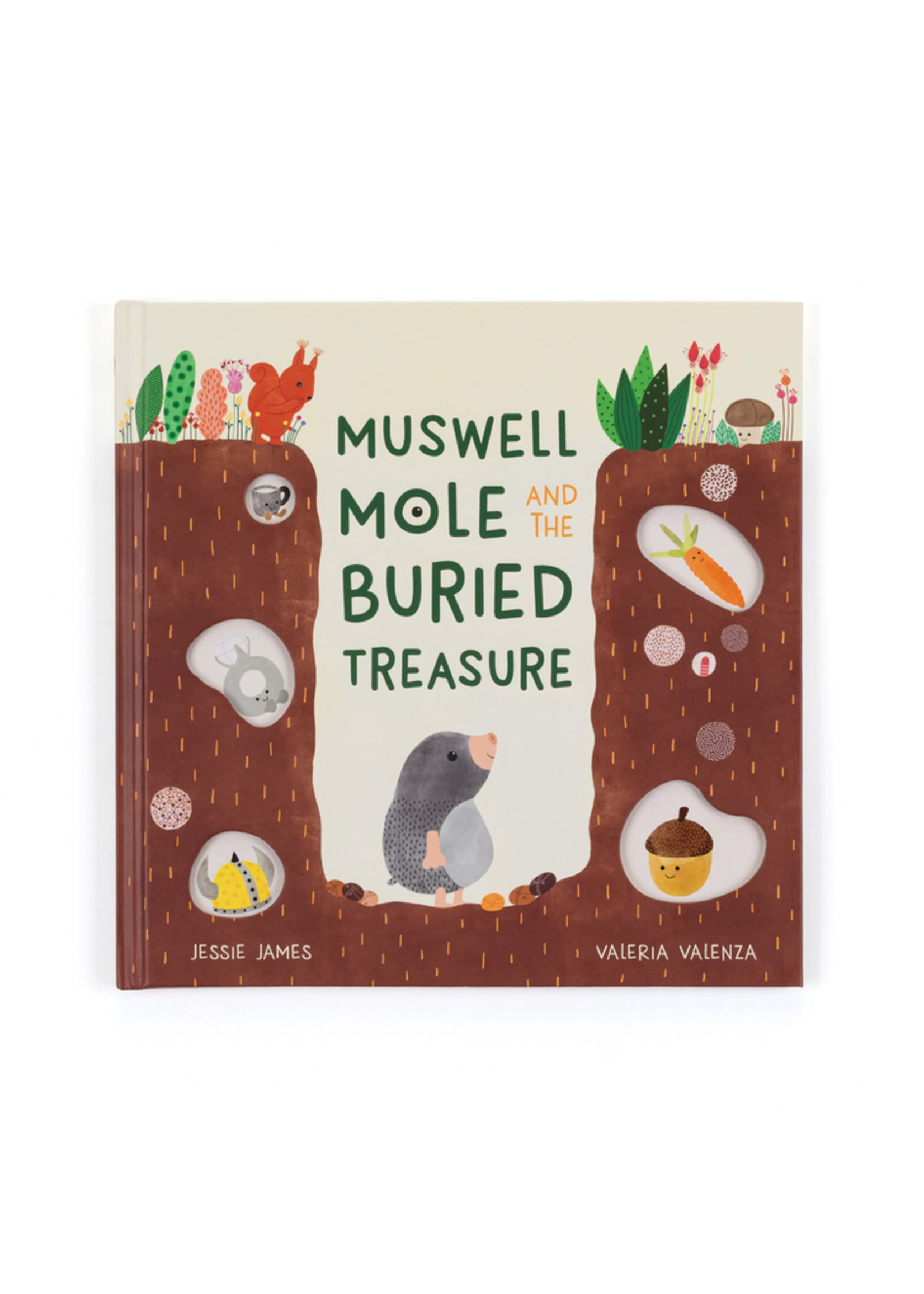 Jelly Cat Muswell Mole & the Buried Treasure Book