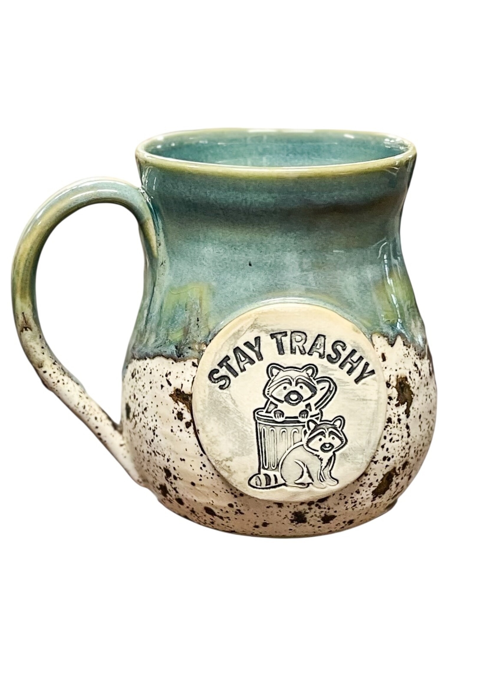 McGillivray Pottery Stay Trashy Mug - Forest Speckle