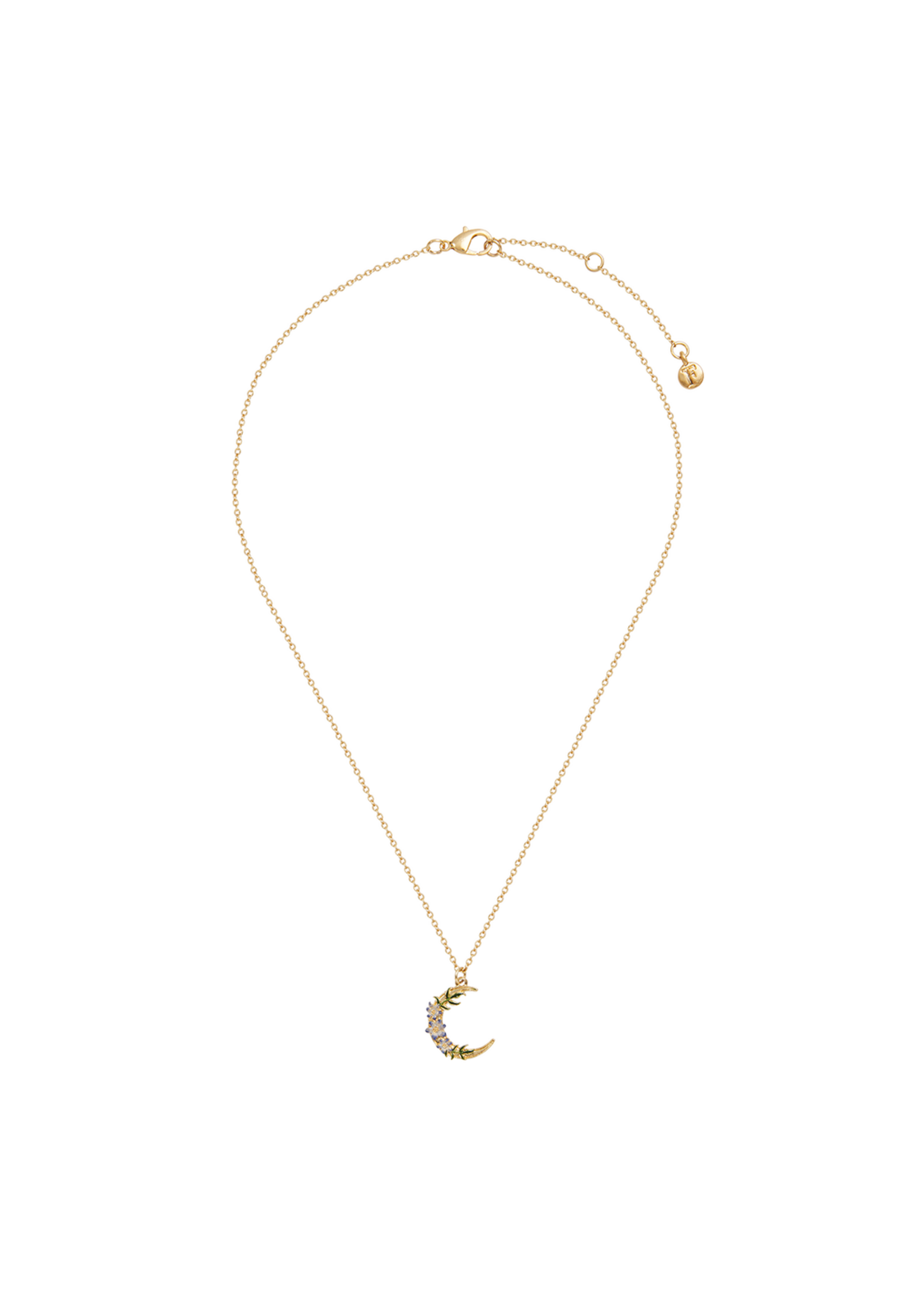 Fable England Nightshade Moon Gold Chain Necklace