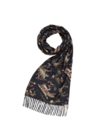 Fable England Wonderland Black Scarf With Tassles