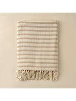 Indaba Castaway Cotton Throw, Stone