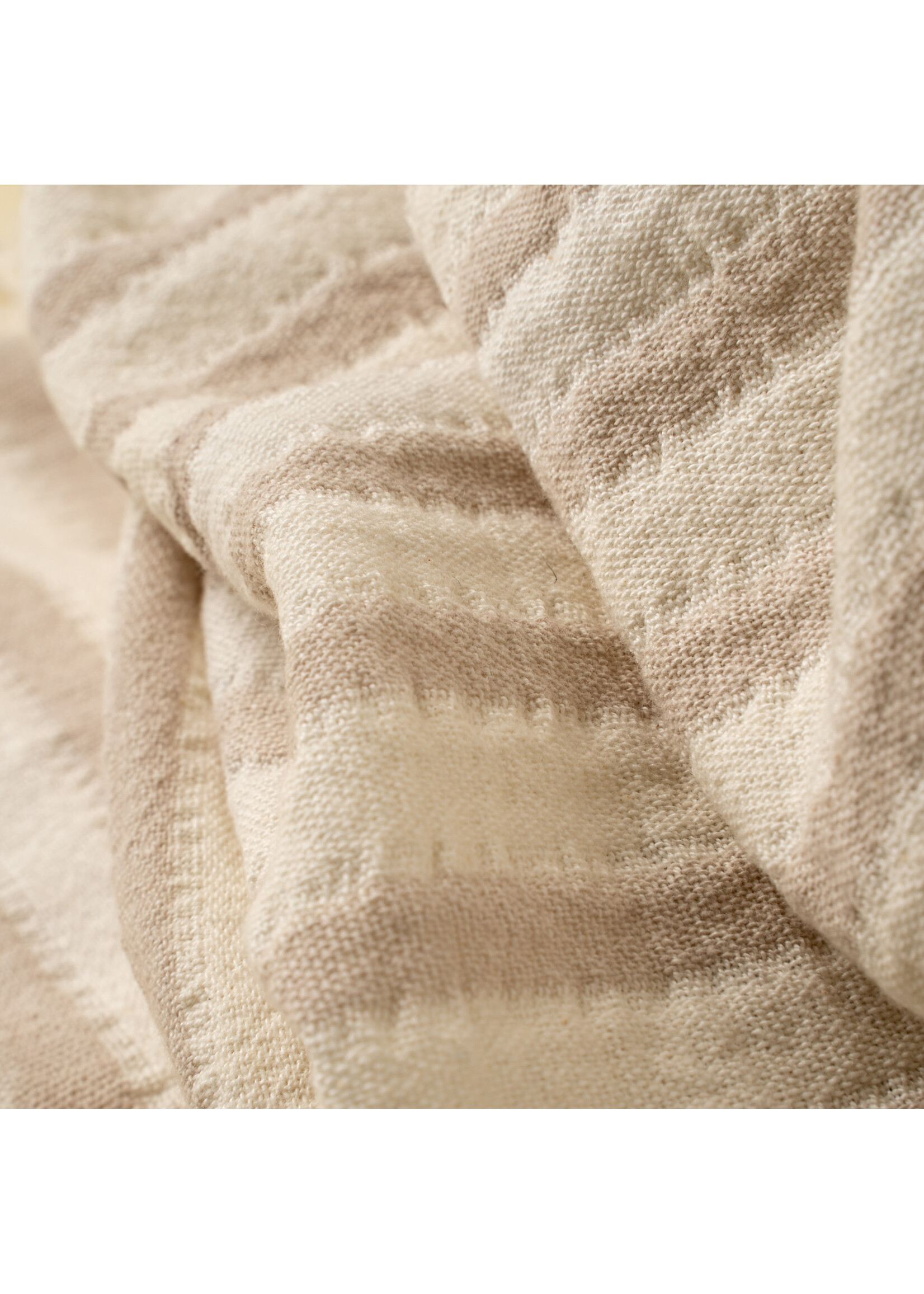 Indaba Castaway Cotton Throw, Stone
