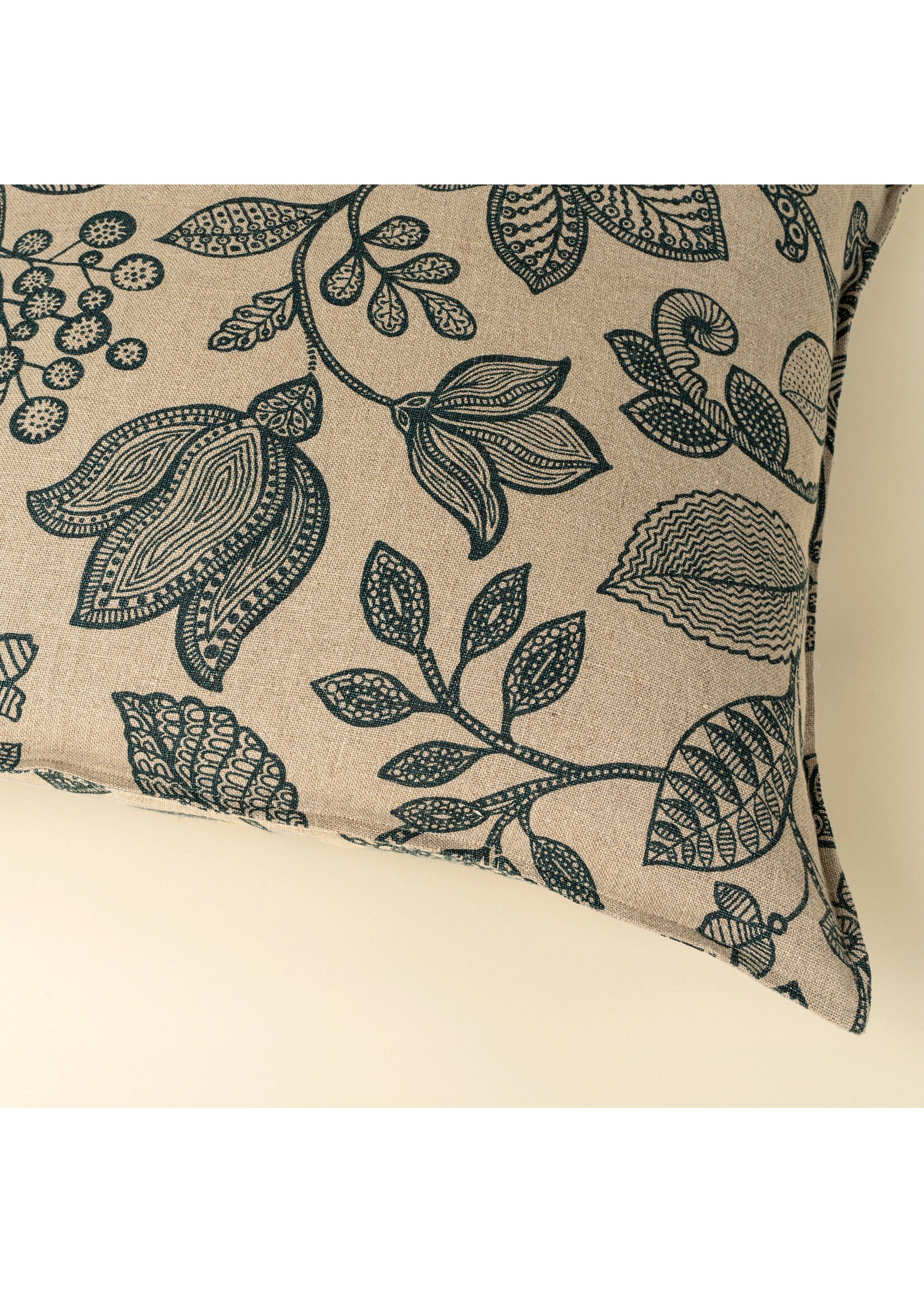 Indaba 24x24 Arborea Linen Pillow Teal