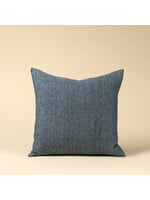 Indaba 20x20 Linen Chambray Pillow, Denim
