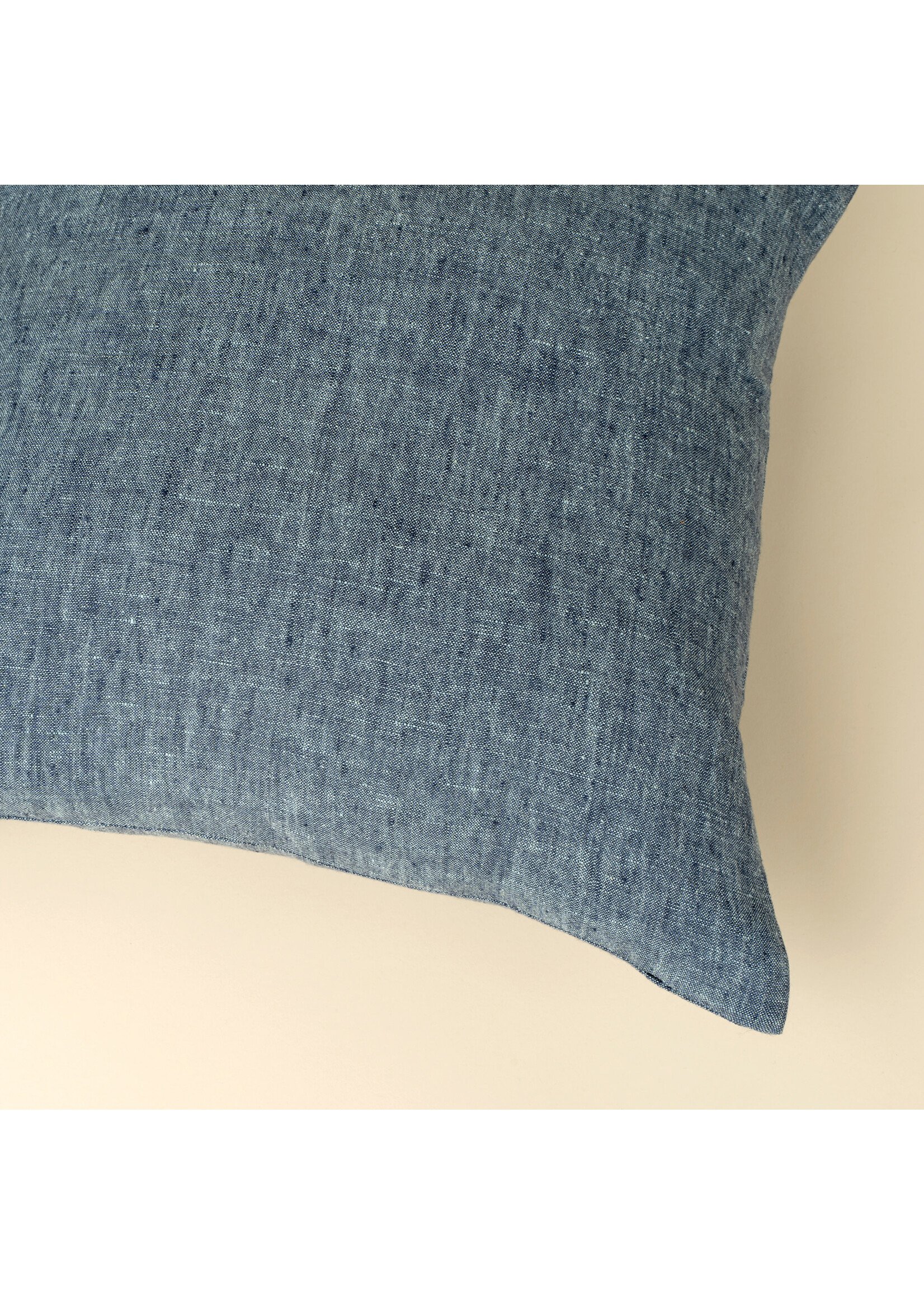 Indaba 20x20 Linen Chambray Pillow, Denim