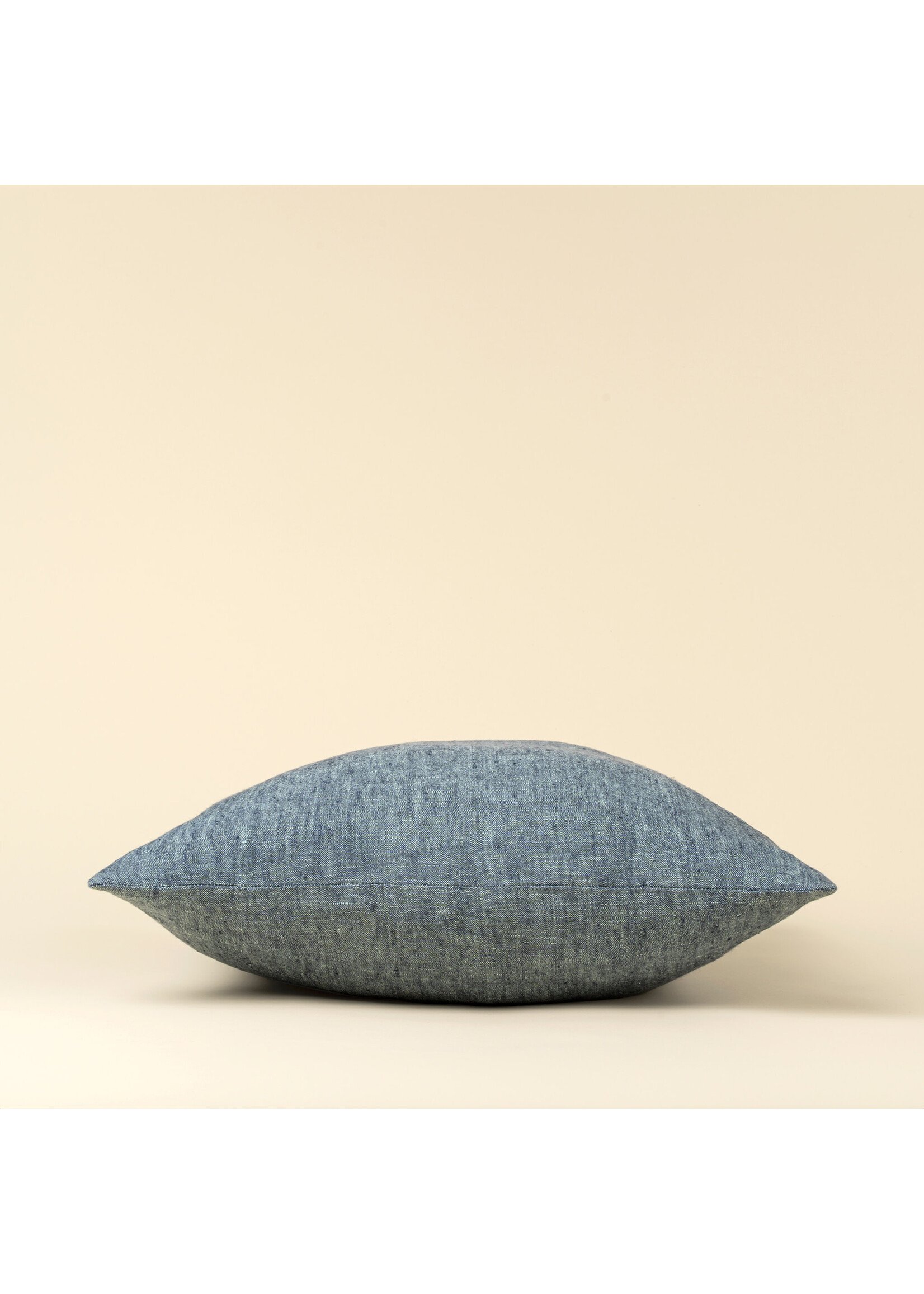 Indaba 20x20 Linen Chambray Pillow, Denim