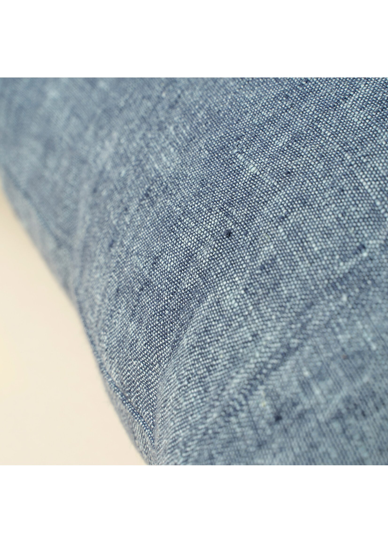 Indaba 20x20 Linen Chambray Pillow, Denim