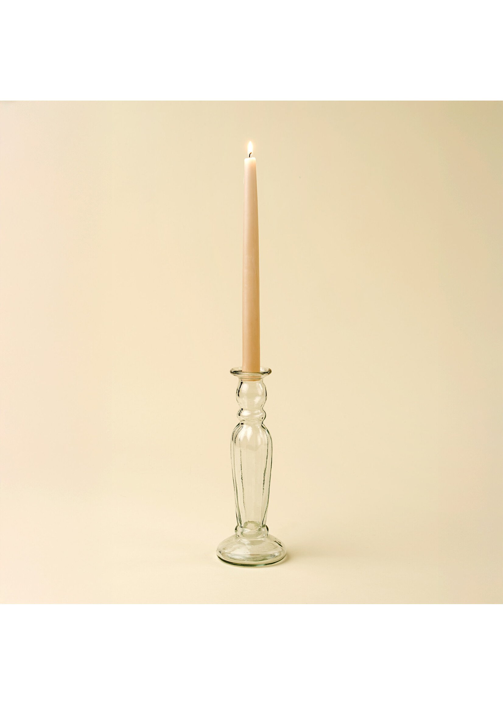 Indaba Vero Glass Candlestick L Clear