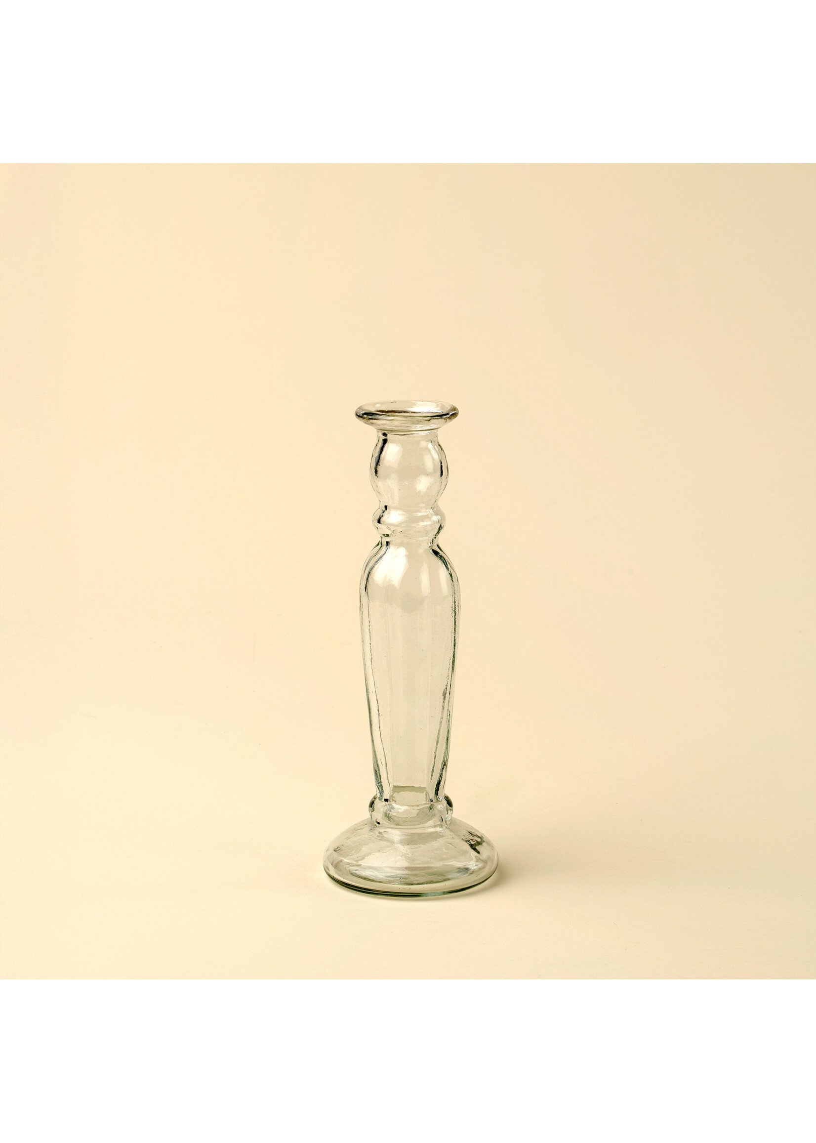 Indaba Vero Glass Candlestick L Clear