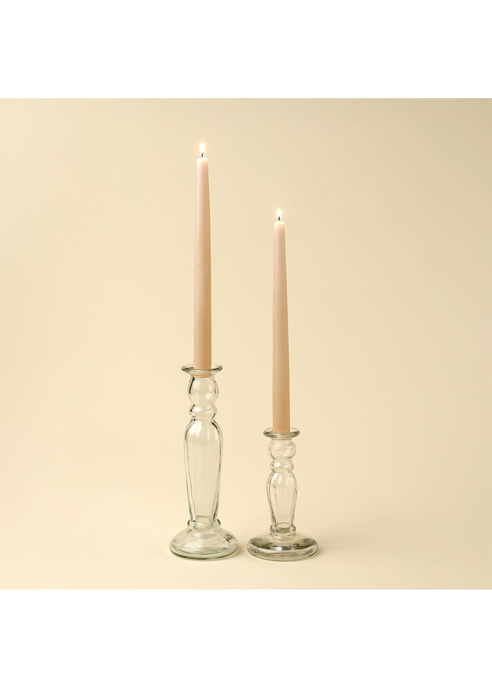 Indaba Vero Glass Candlestick L Clear