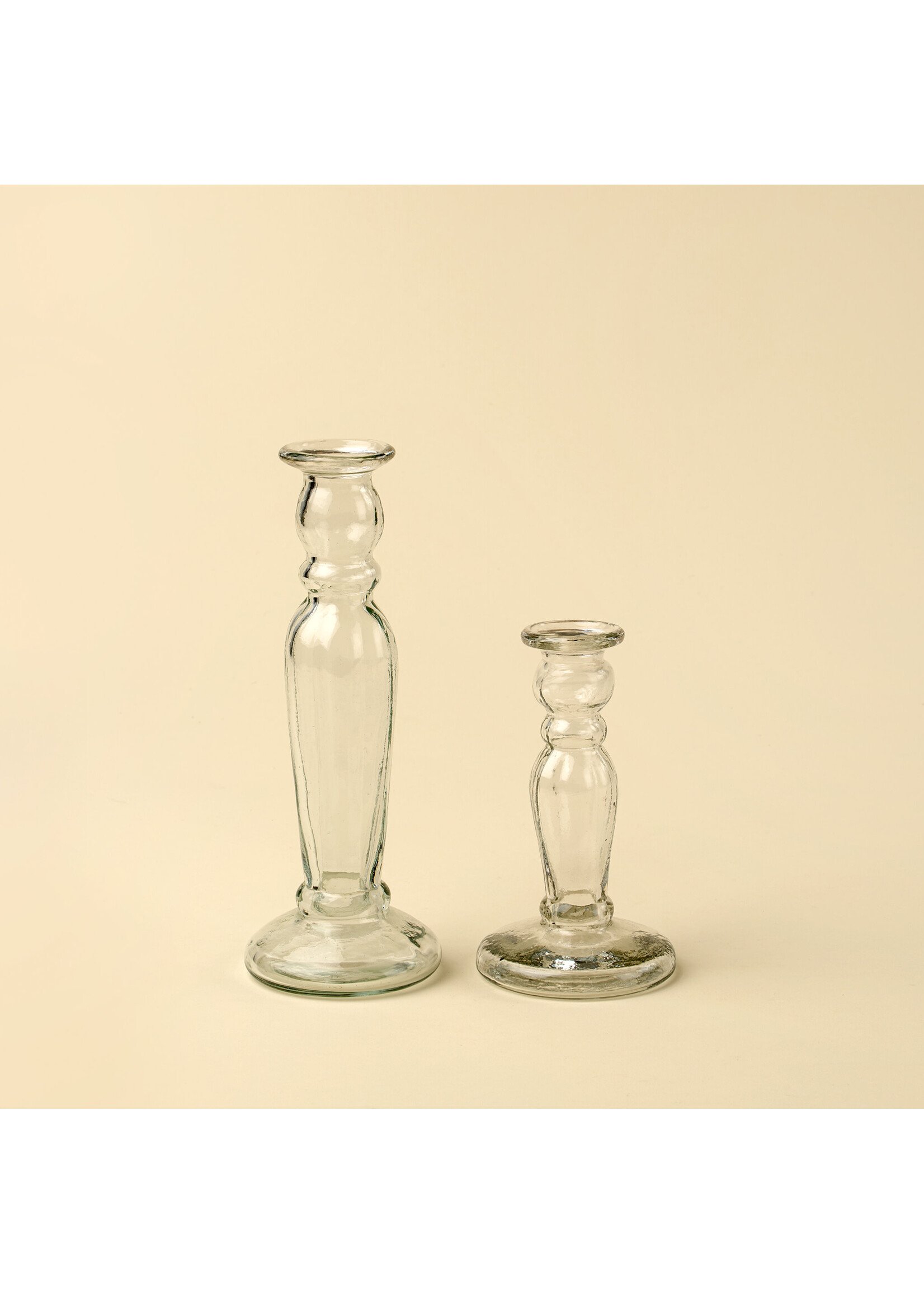 Indaba Vero Glass Candlestick L Clear