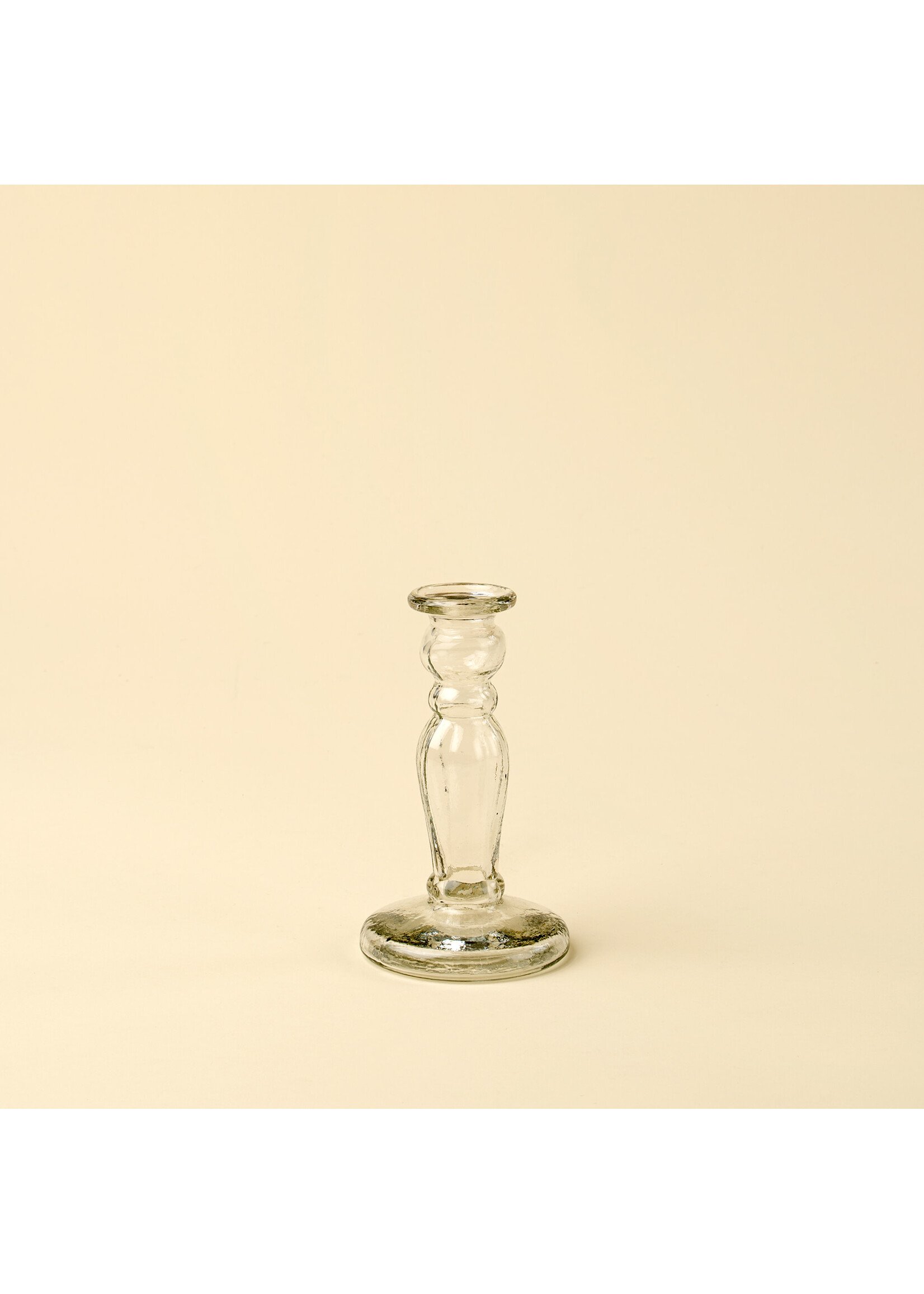 Indaba Vero Glass Candlestick S Clear