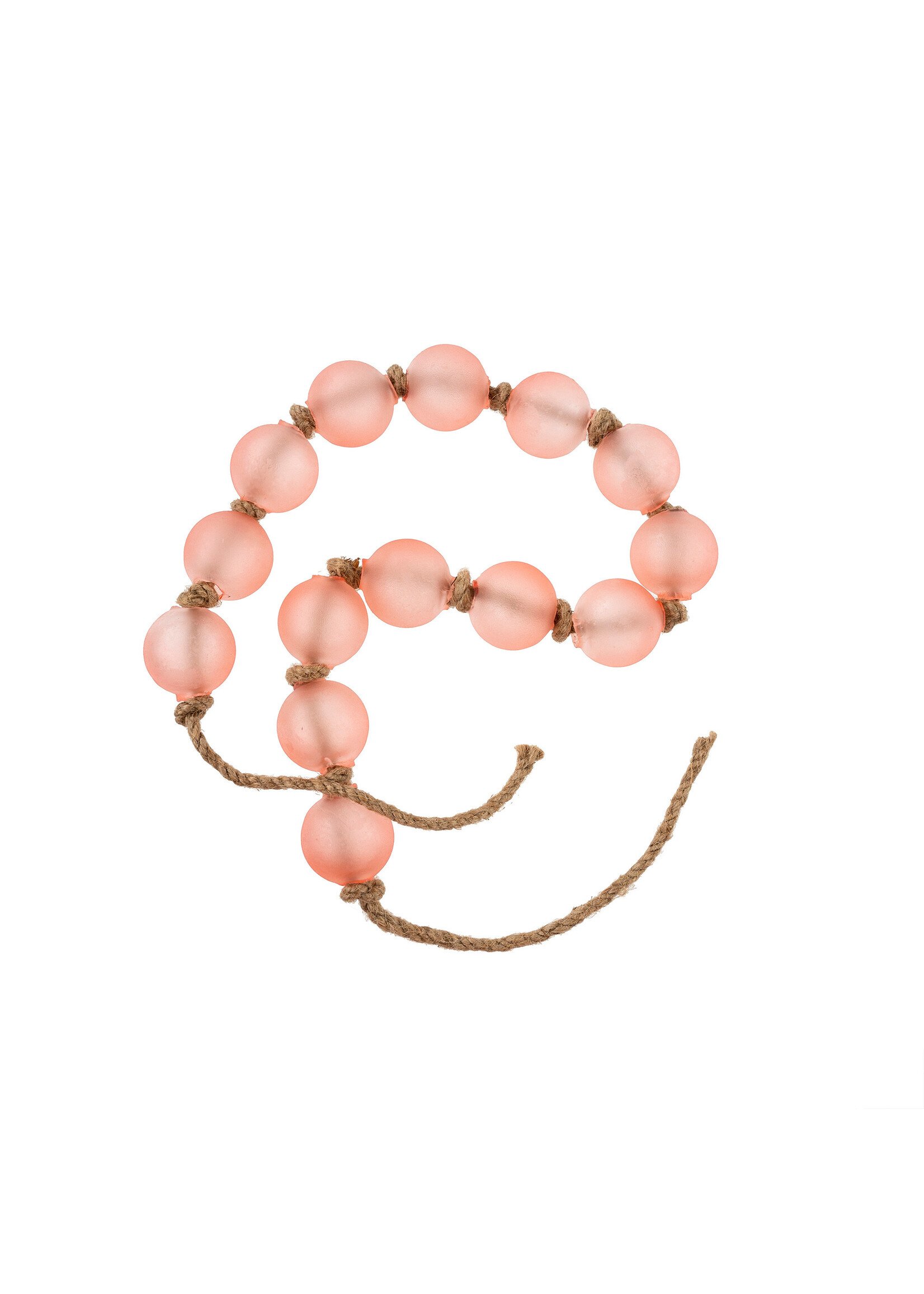 Indaba Beach Glass Beads - Pink