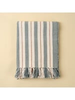 Indaba Cavendish Cotton Throw, Blue