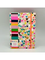 The Great British Card CO Paper Salad A5 Notebook Hearts Bright