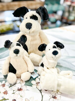 Jelly Cat Bashful Black & Cream Puppy Original (Medium)