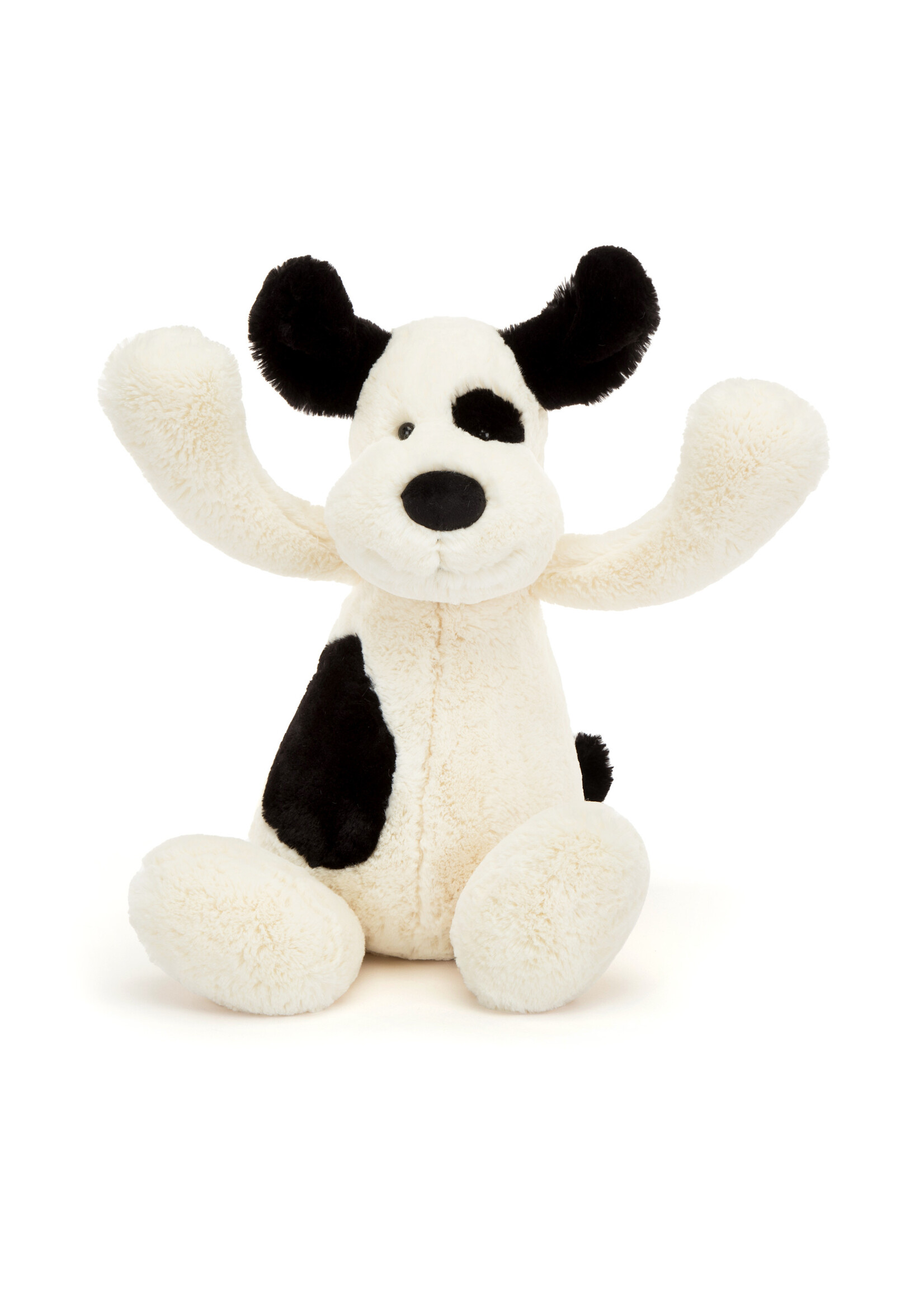 Jellycat Bashful Rufferty Black & Cream Puppy Original (Medium)