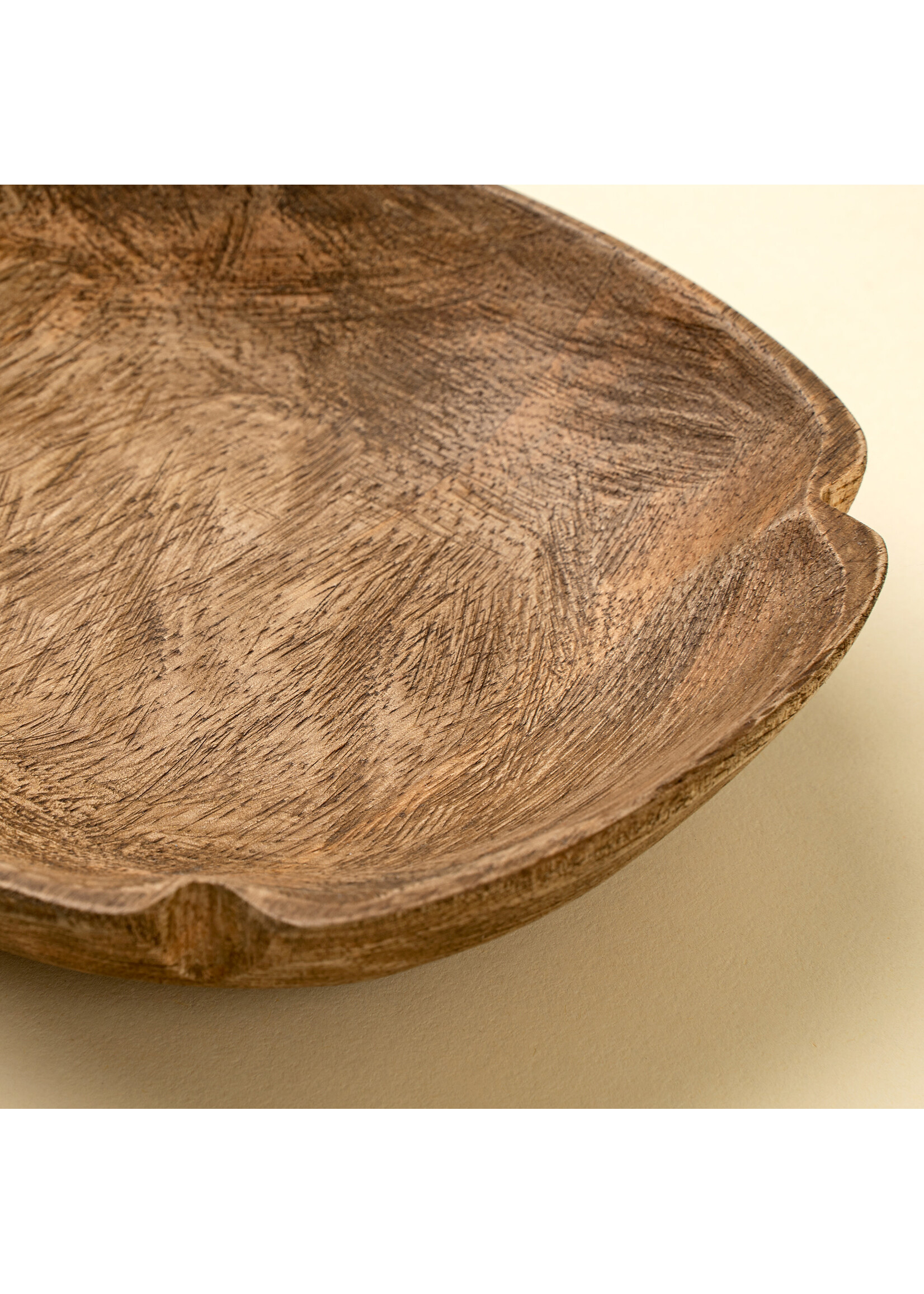 Indaba Spade Carved Dish, Round