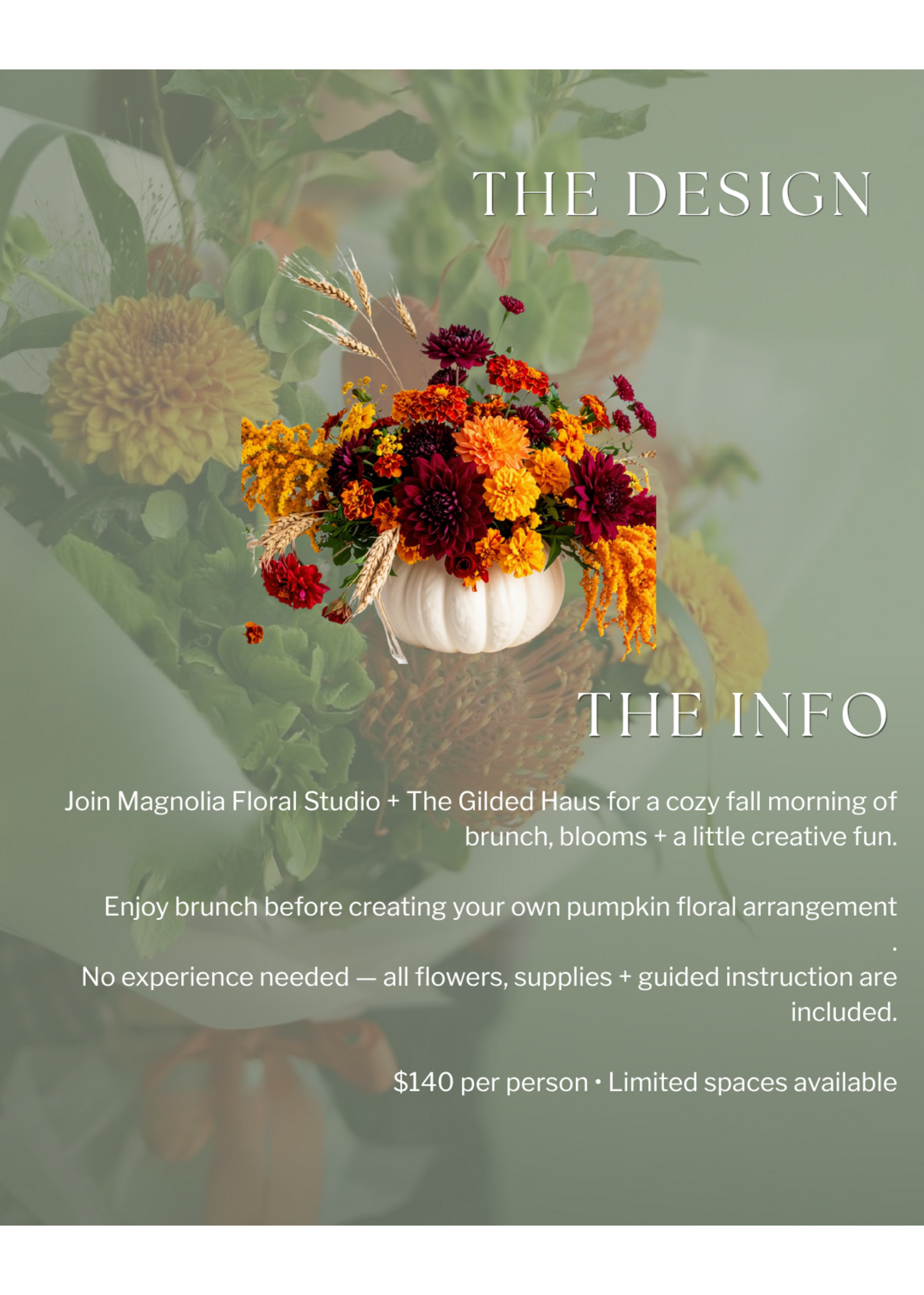 Fall Pumpkin Floral Workshop