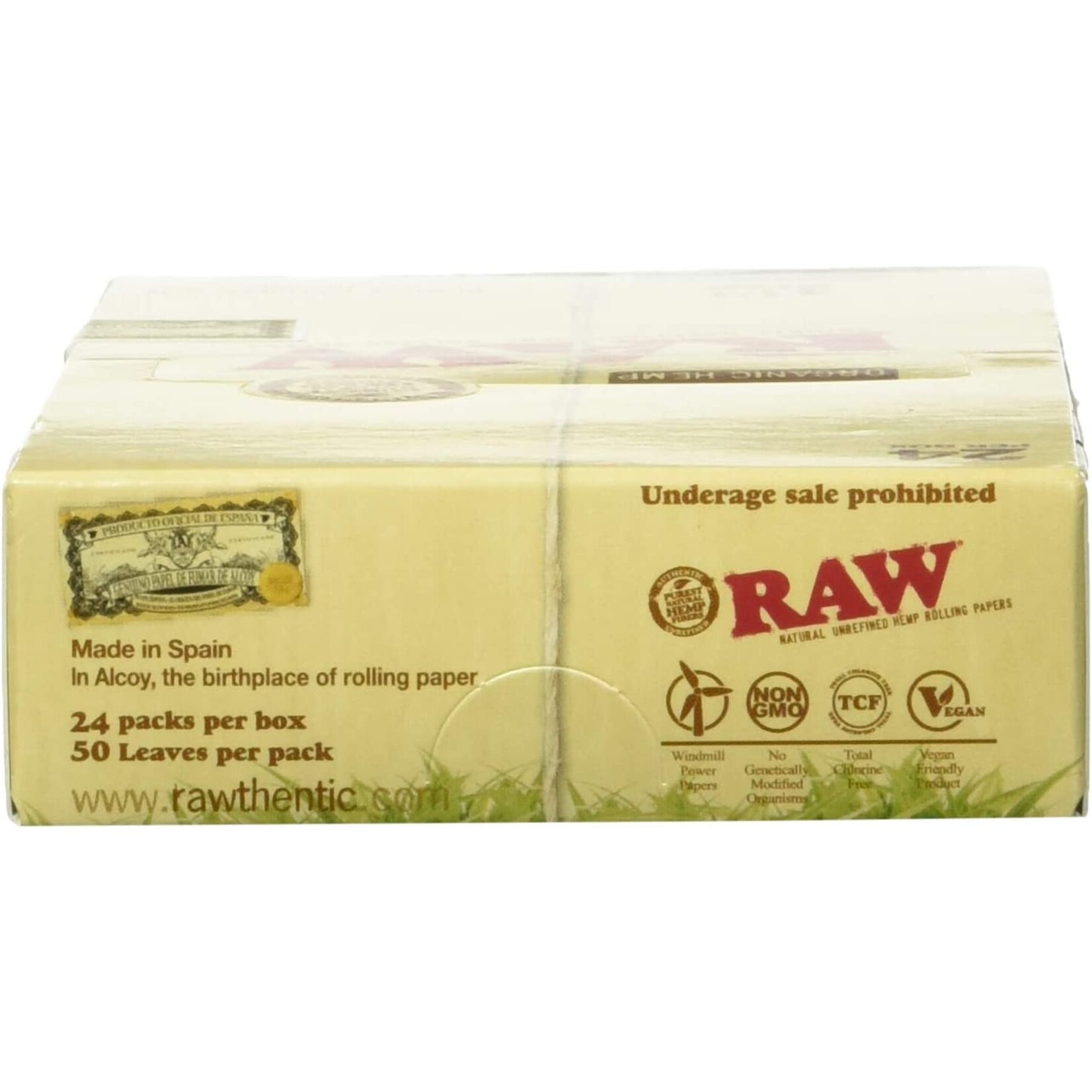 Raw Organic Hemp 1 1/4" Rolling Papers