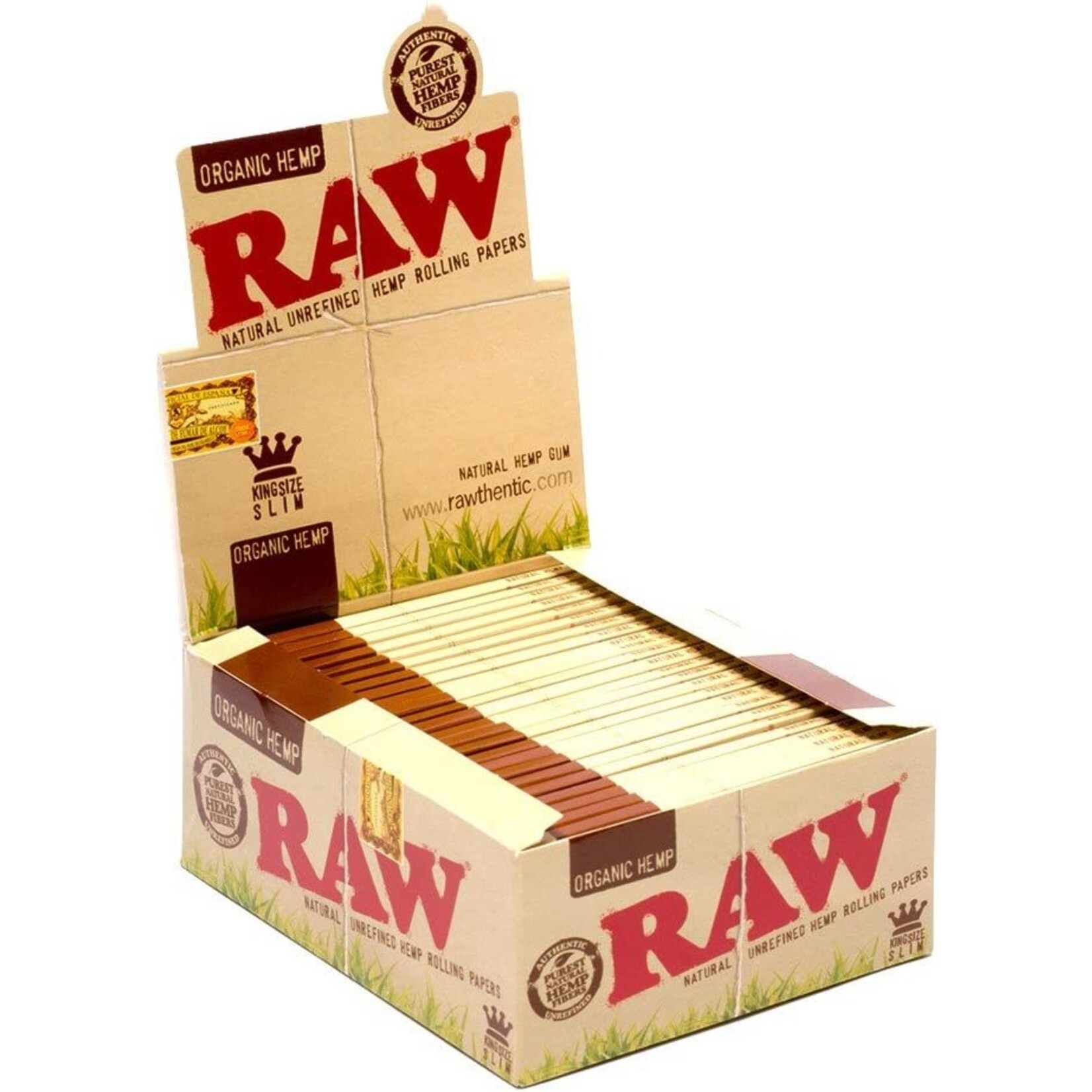 Raw Organic Hemp Slim King Size Rolling Papers