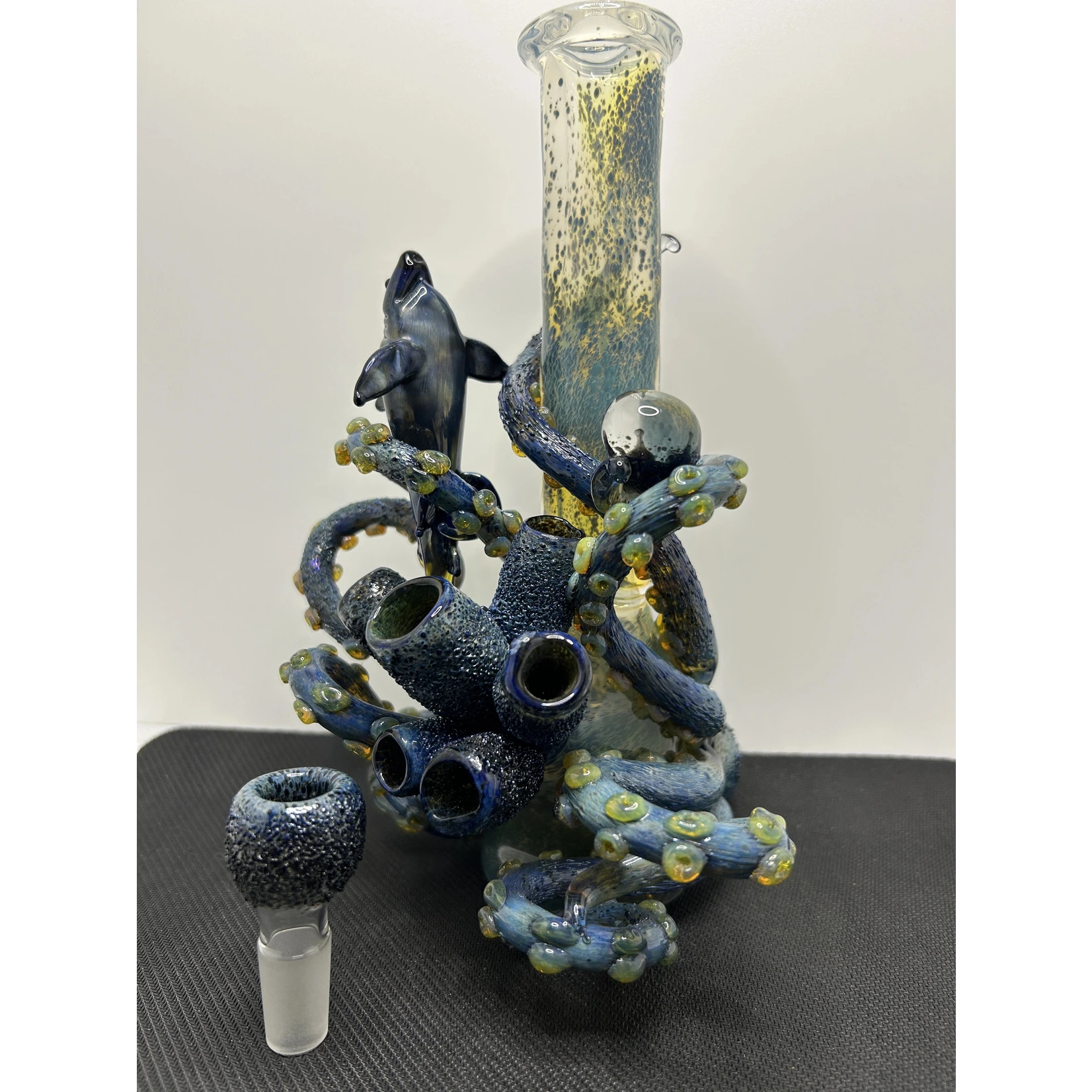 Arehart's Glass Blue Reef Water Pipe