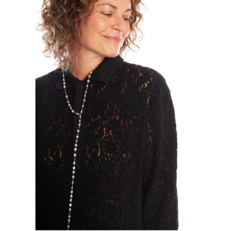 Jean-Francois Mimilla COL141 Pearlized Glass Lariat