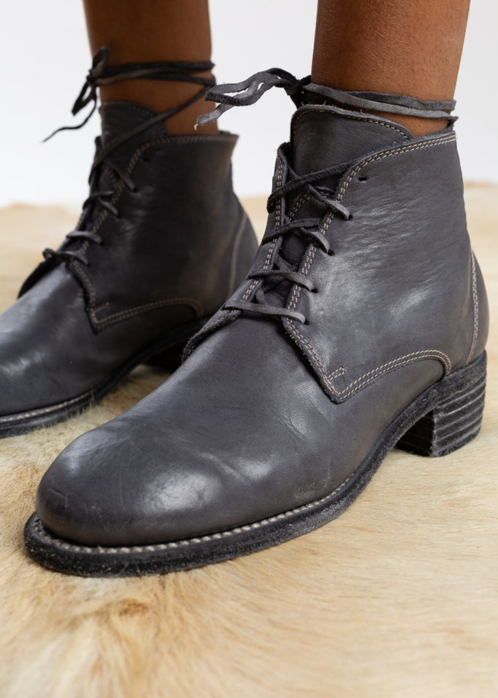 Guidi 793 Grey Ankle Lace up